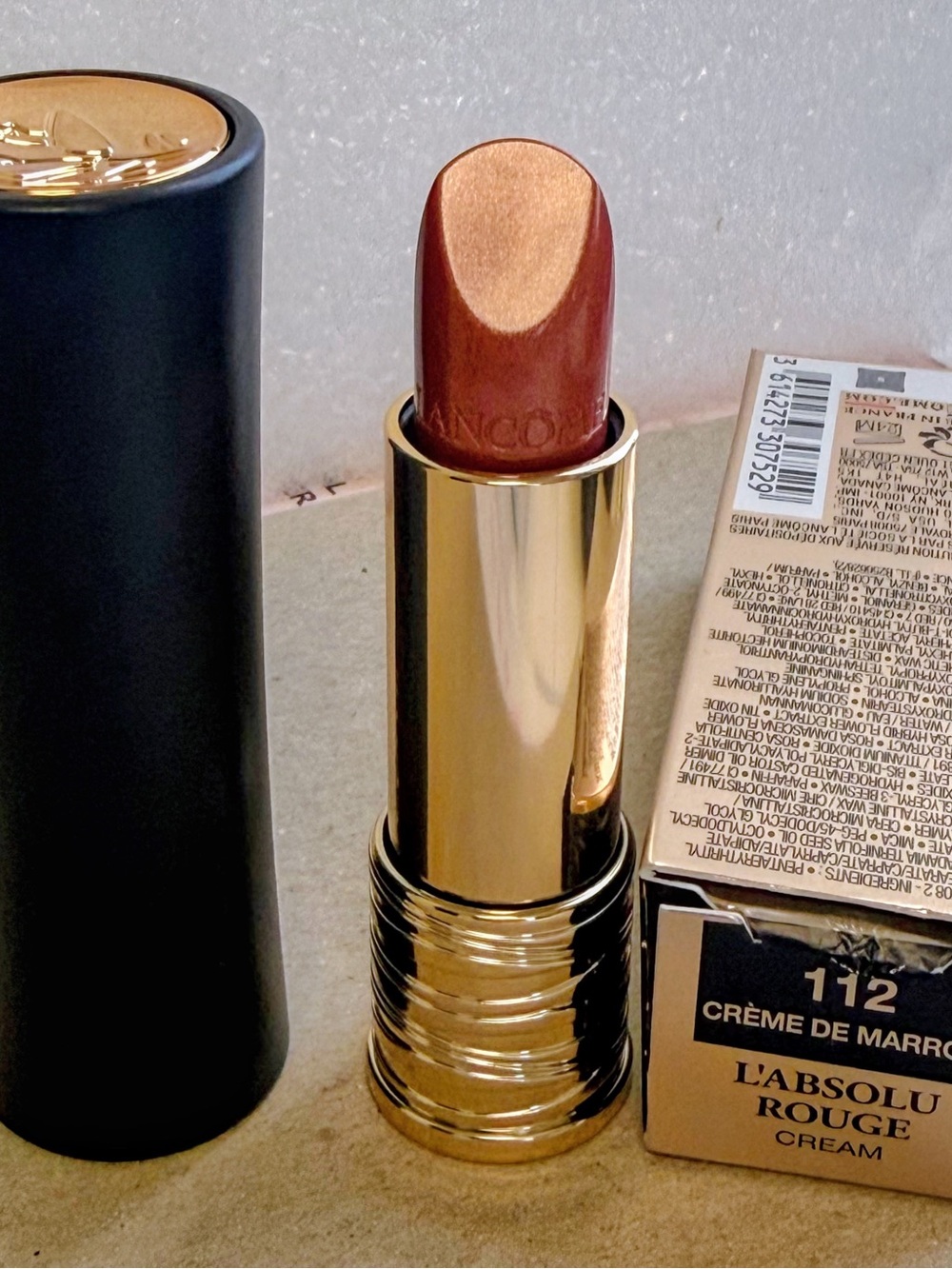 Lancôme L'Absolu Rouge Cream Lipstick - Warm Shimmery Brown 112